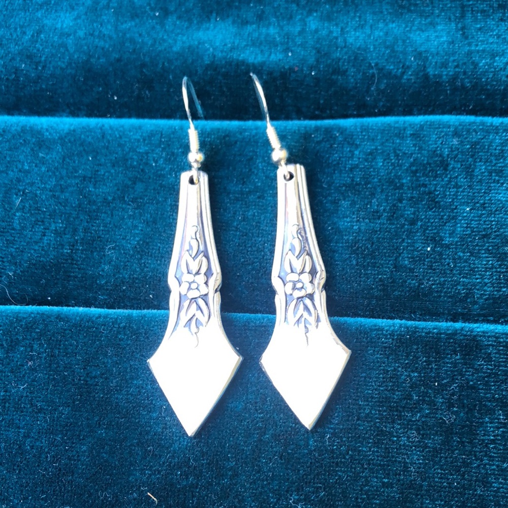 Handmade Stainless Steel Floral Earrings